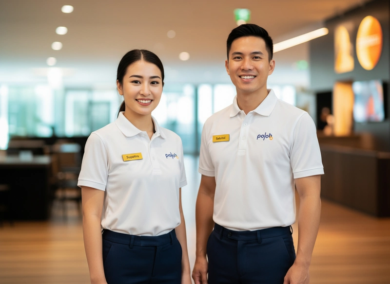 ผลิตเสื้อโปโลโดย POLOBB พร้อมงานปัก Logo