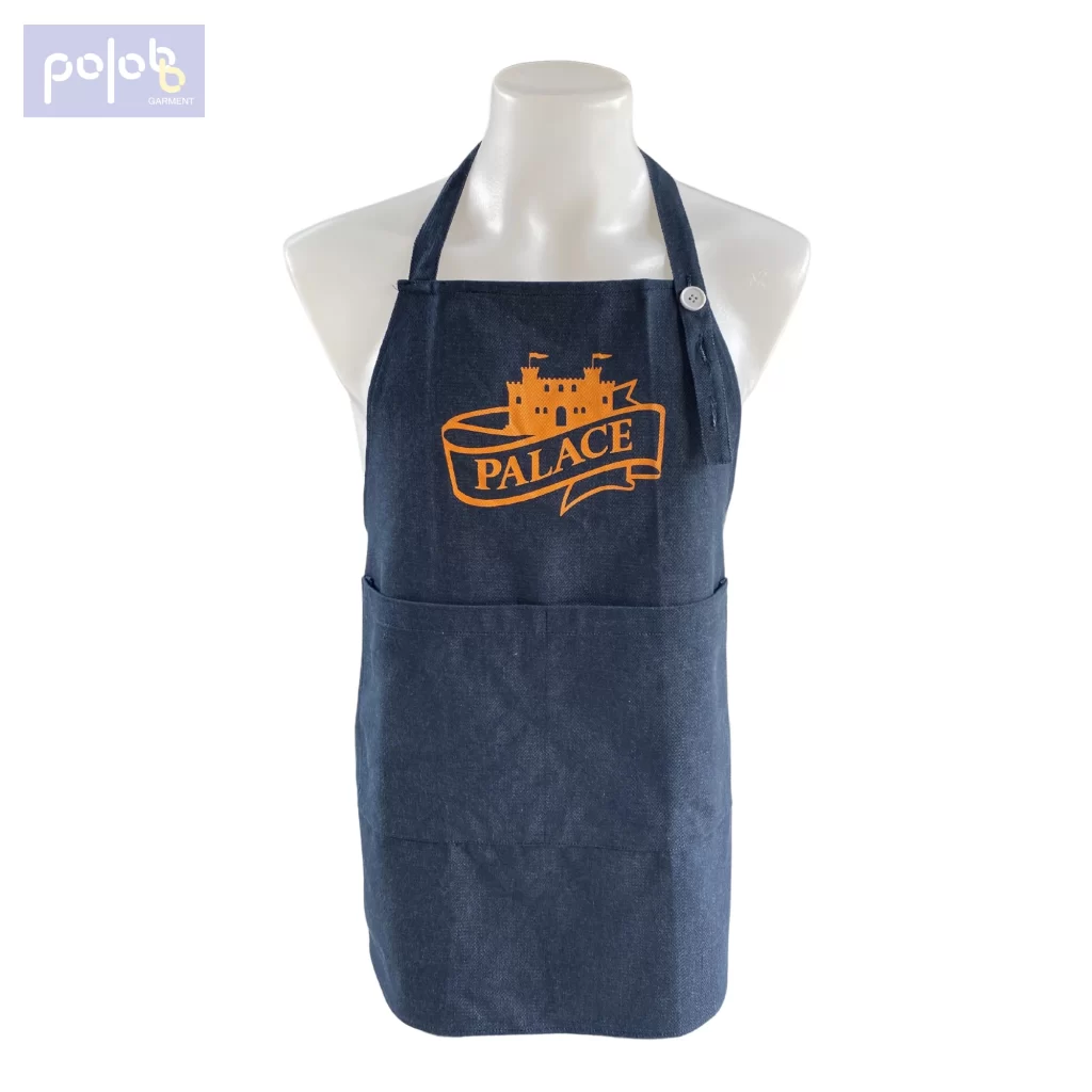 ตัวอย่างผลงานผลิตผ้ากันเปื้อนยีนส์สำหรับร้านพาเลซนมข้นหวานและนมข้นจืด